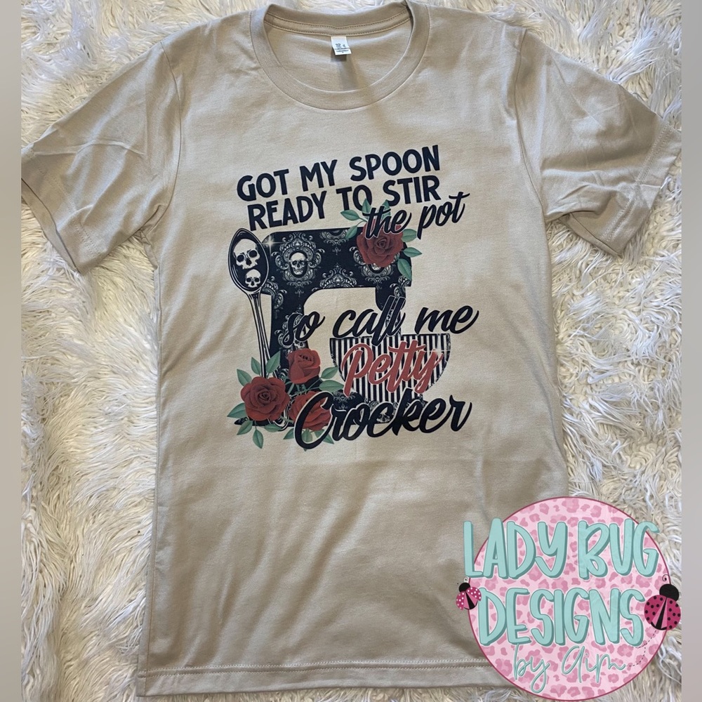 Petty Crocker custom graphic tee shirt